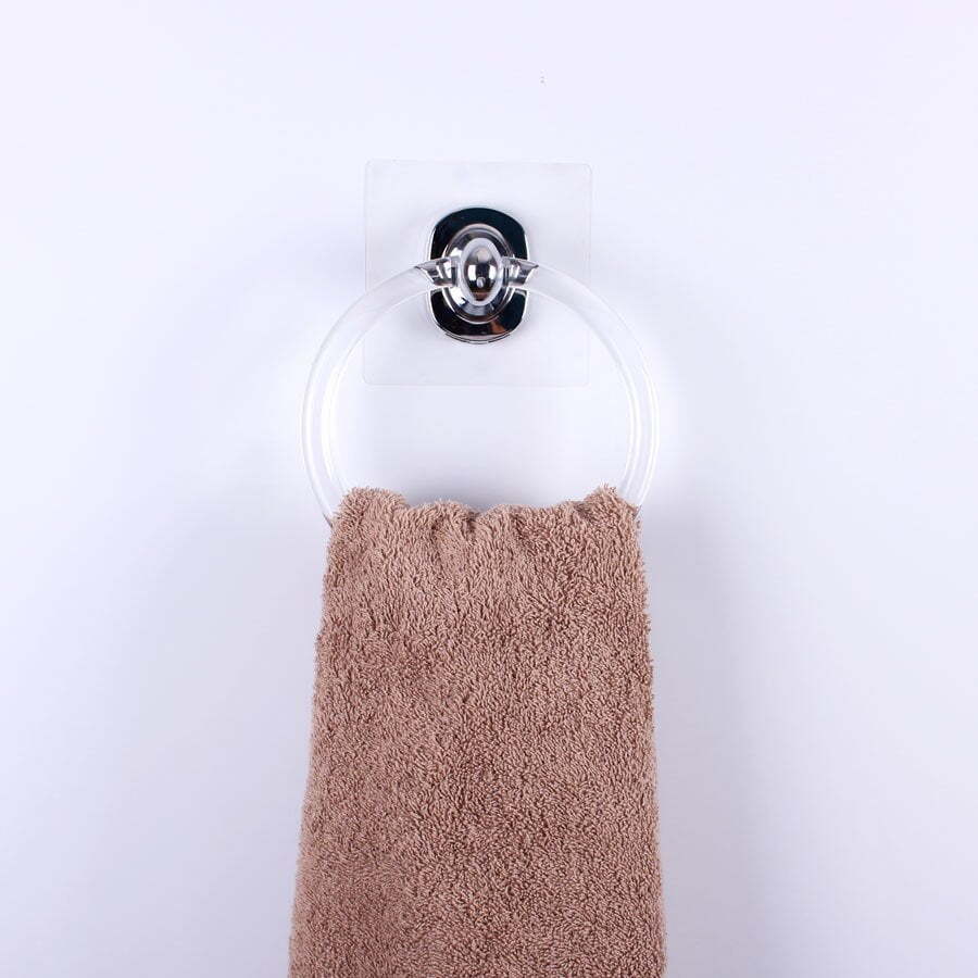 I-Hook Hand Towel Holder Bathroom Organiser - Clear