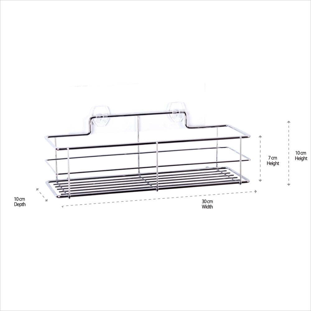 I-Hook 30cm Kitchen Pantry Rack Stainless Steel Organiser - Silver