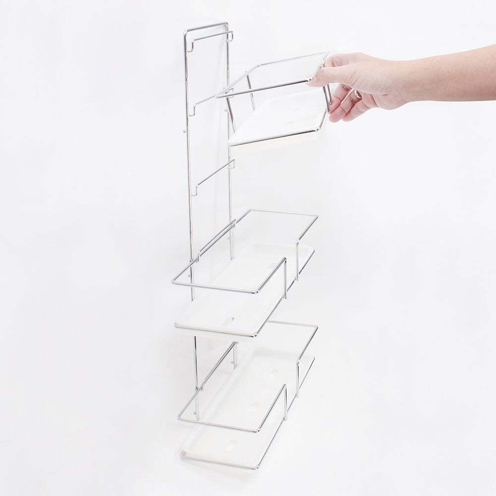 I-Hook 53cm Shower Caddy Stainless Steel Storage - Silver
