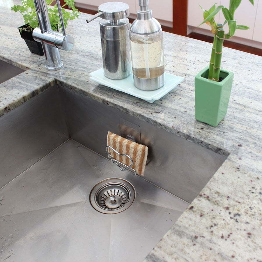 I-Hook Stainless Steel 8cm Sponge Holder Storage - Silver