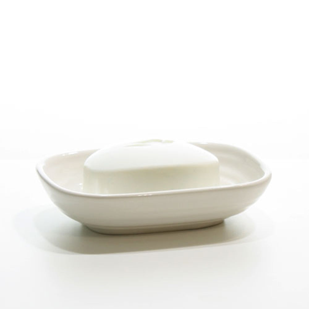 2PK Butlers Hush 13x7.5cm Ceramic Soap Dish - White
