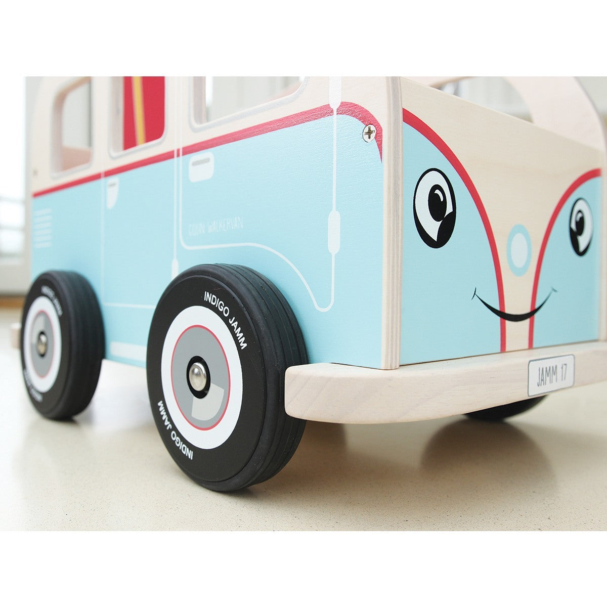 Indigo Jamm Wooden 47cm Colin Walker Van Baby/Toddler Toy 12m+