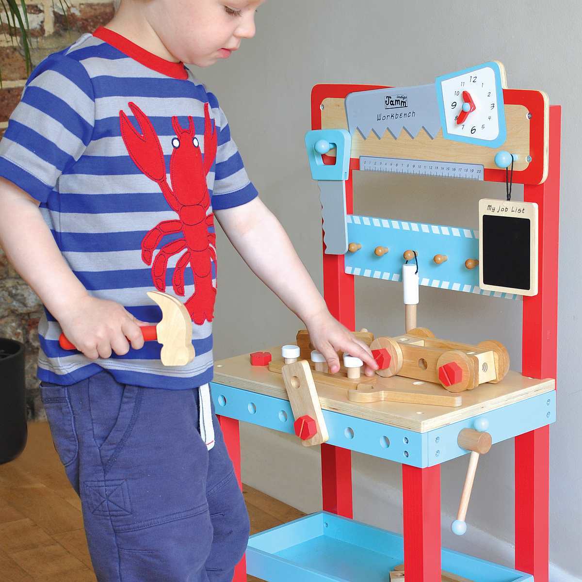 25pc Indigo Jamm Little Carpenters Workbench Kids Pretend Toy Set 3y+