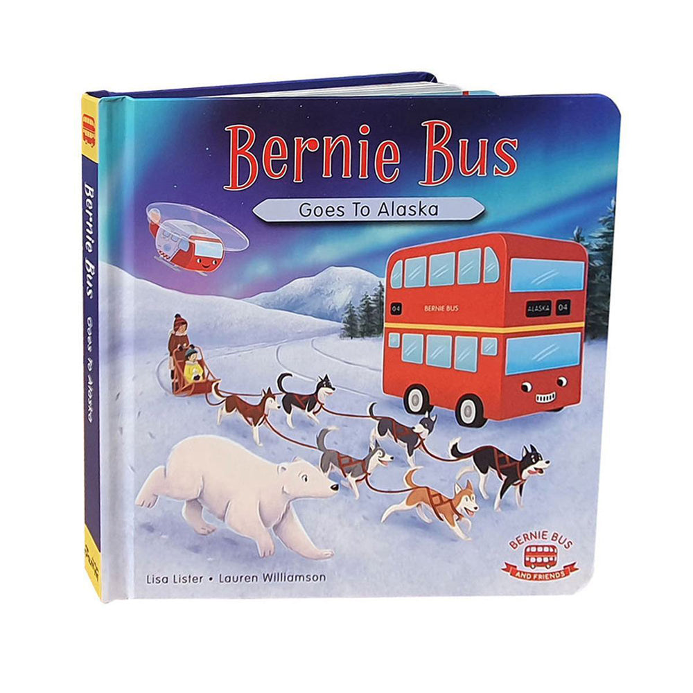2PK Indigo Jamm Story Book Bernie Bus Goes On Safari & Alaska Set 12m+