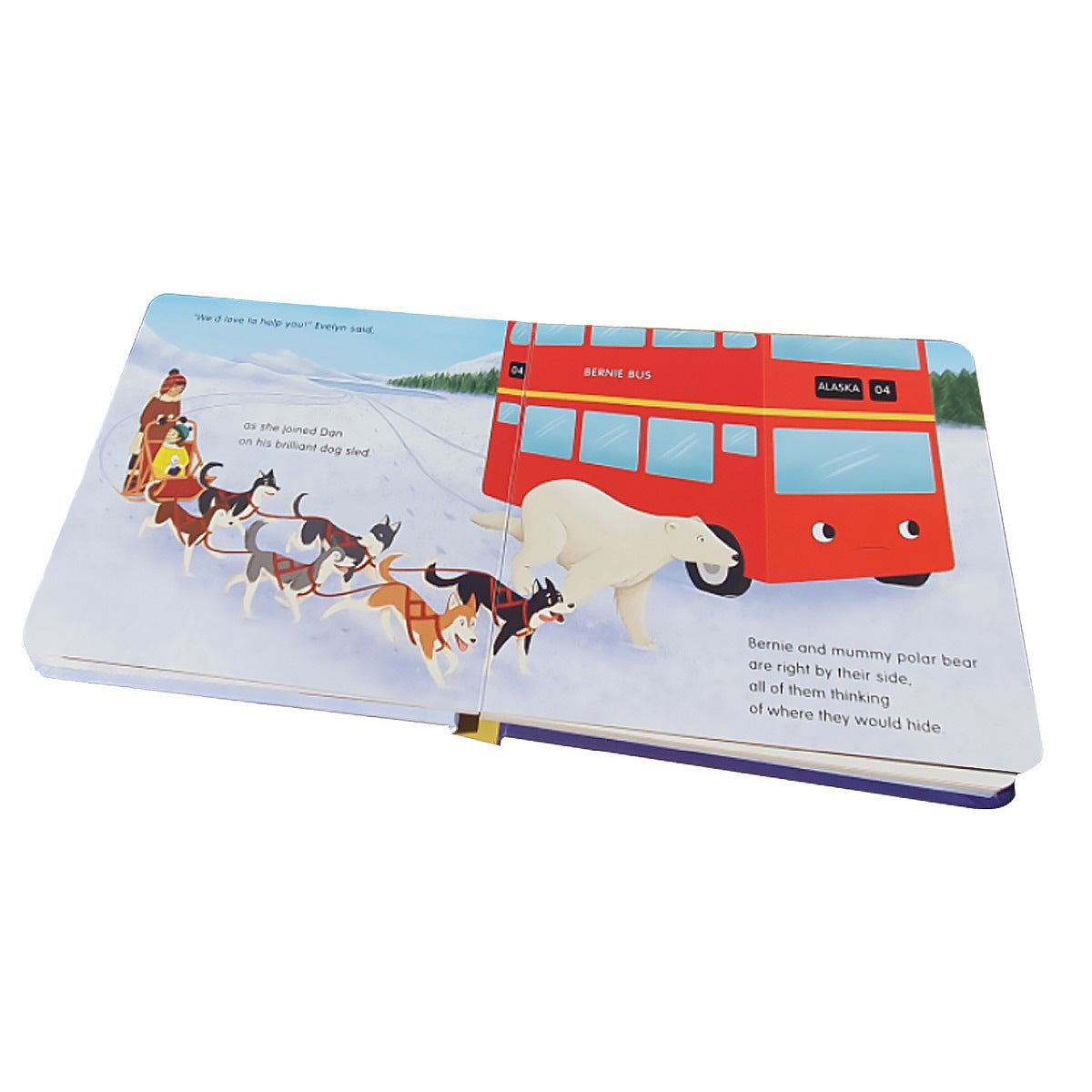 Indigo Jamm Hardcovered Short Story Book Bernie Bus Goes To Alaska 12m+