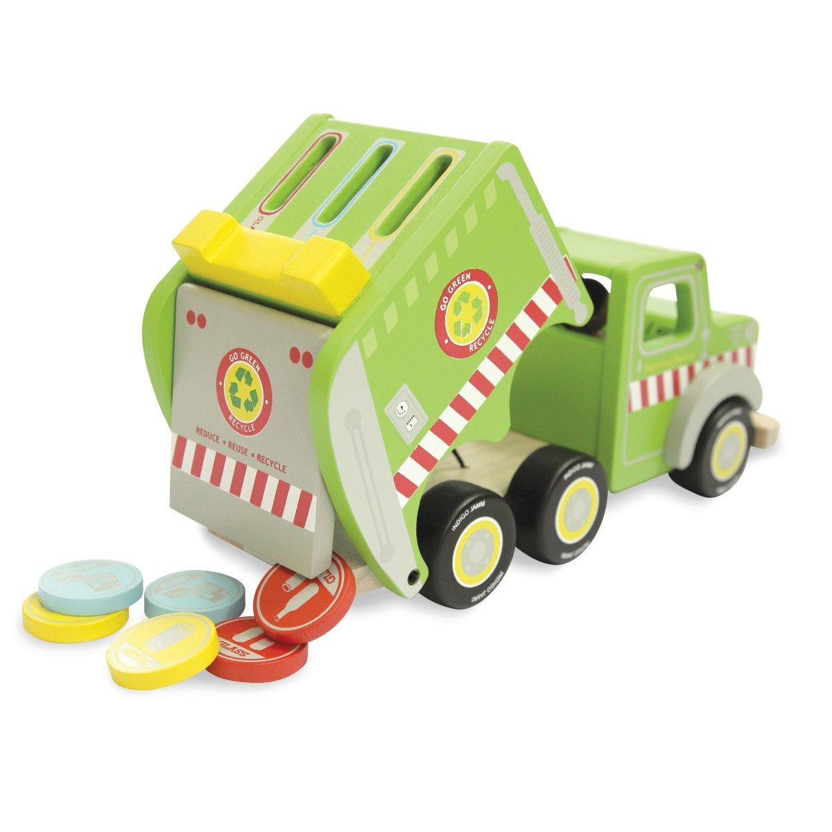 Indigo Jamm 27cm Recycling Ronnie Kids Wooden Toy Set 18m+