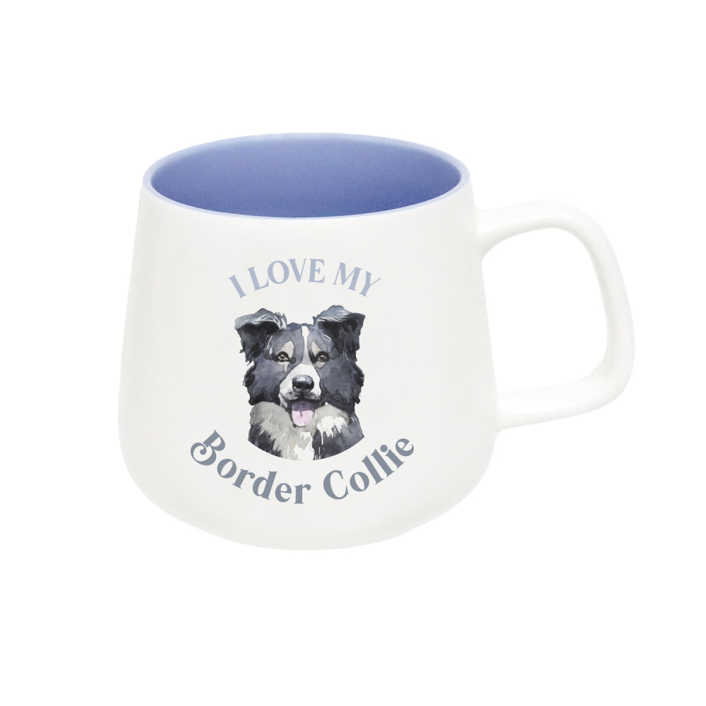 2PK Splosh I Love My Border Collie 12cm Dog Hot/Cold Drinking Ceramic Mug