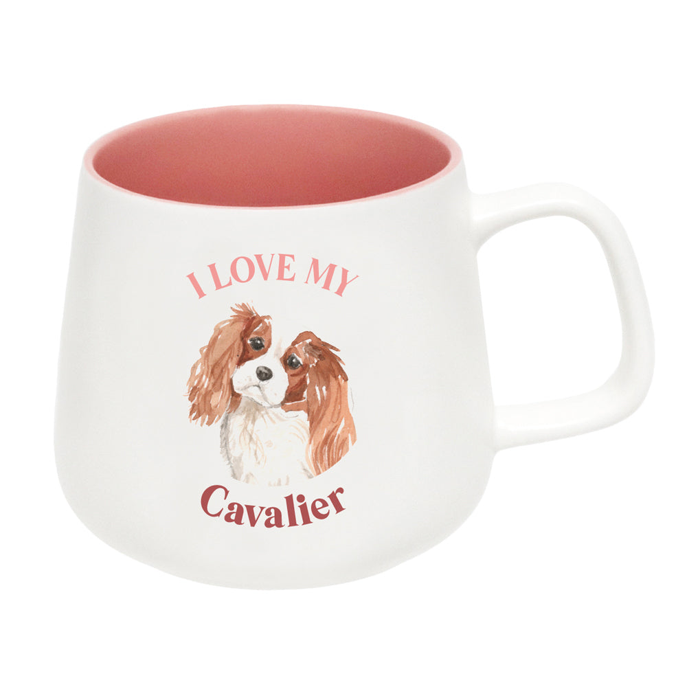 2PK Splosh I Love My Cavalier 12cm Dog Hot/Cold Drinking Ceramic Mug