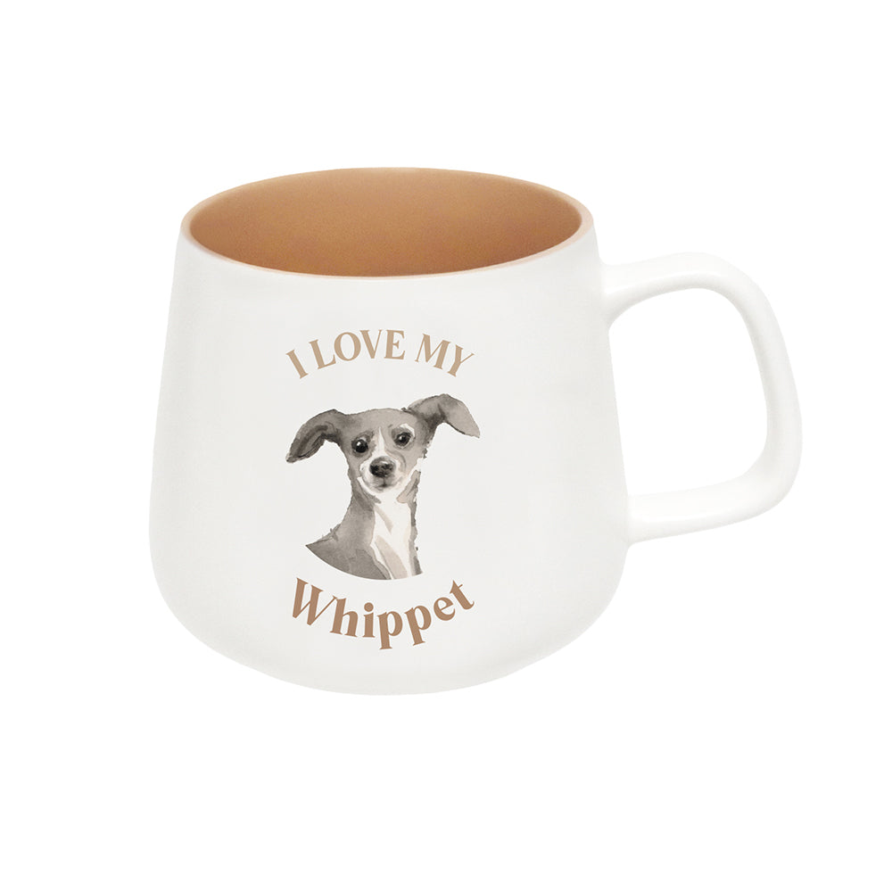 2PK Splosh I Love My Whippet 12cm Dog Hot/Cold Drinking Ceramic Mug