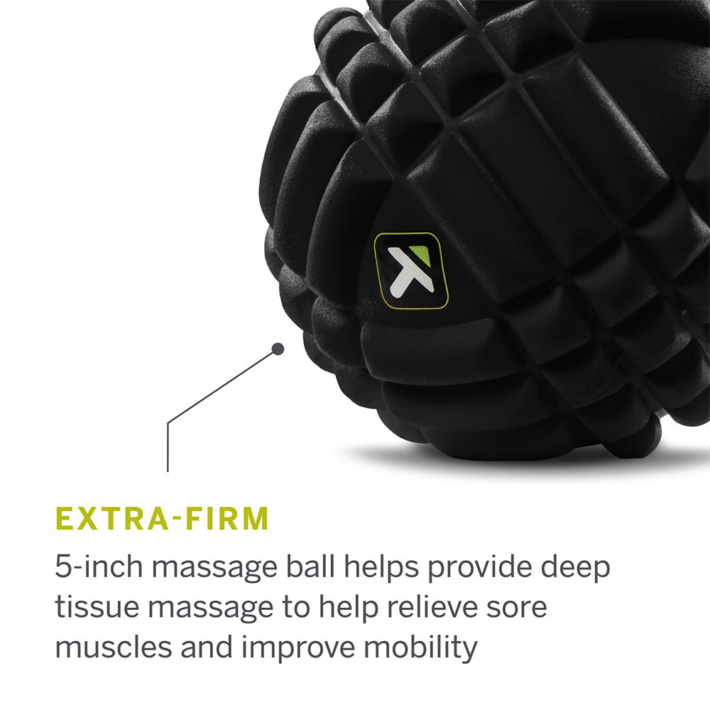 TriggerPoint GRID X Massaging Pre/Post Workout Ball Size 5" Black