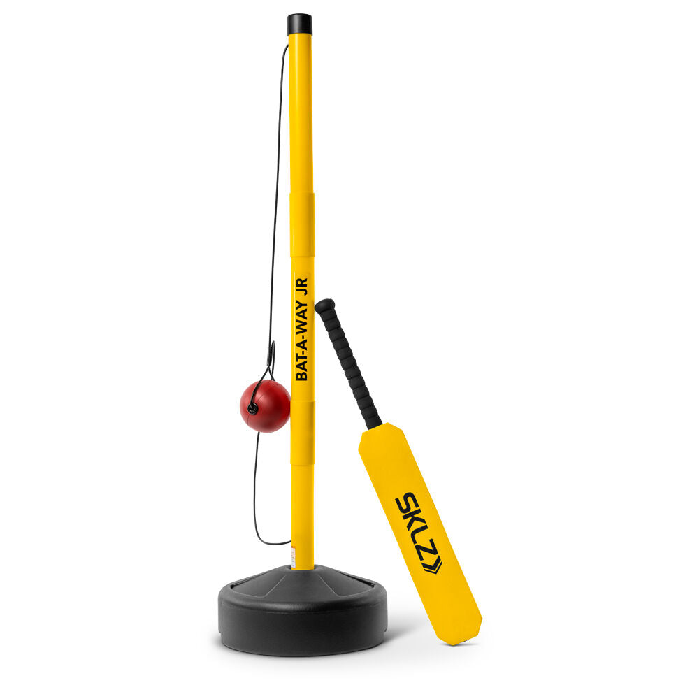 Sklz Adjustable Bat-A-Way Junior Cricket Swing Trainer Equipment Yellow