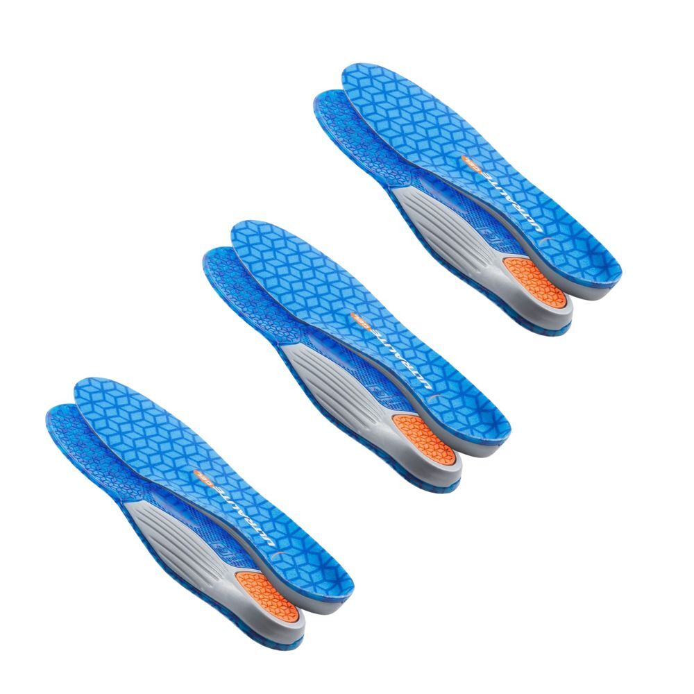 3PK Sof Sole Ultra Lite Gel Insole Contoured Arch Support US