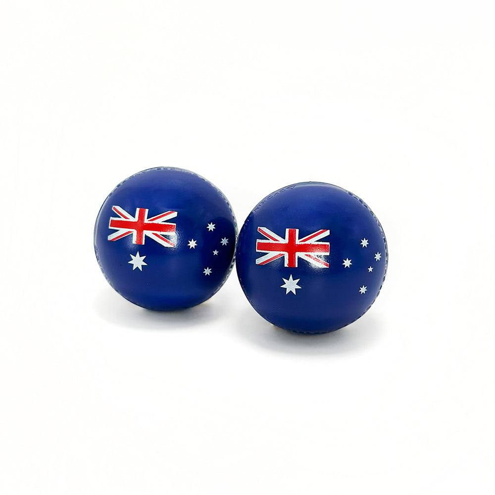 2x 2pc Sofsole Australian Flag 4cm Sneaker Balls Shoe Deodorisers - Blue
