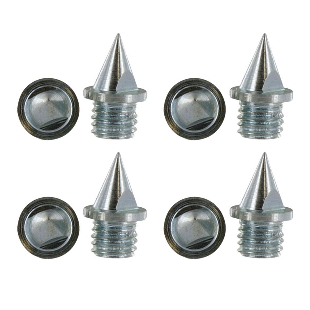 4x 14pc Sof Sole Track Cleat Pyramid Needle Shoe Spikes 1/4" w/ Wrench