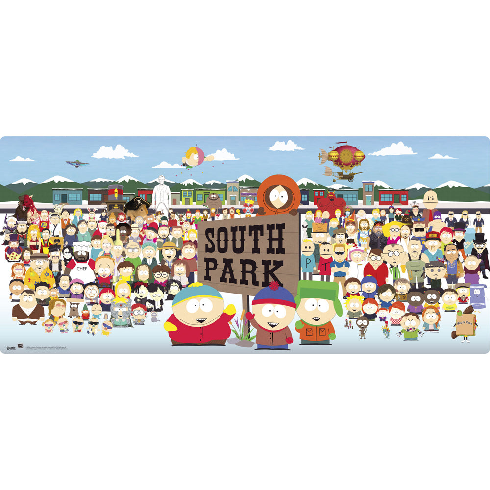 South Park Characters Gaming Desk/Mouse Mat Rectangle 80x30cm - XXL