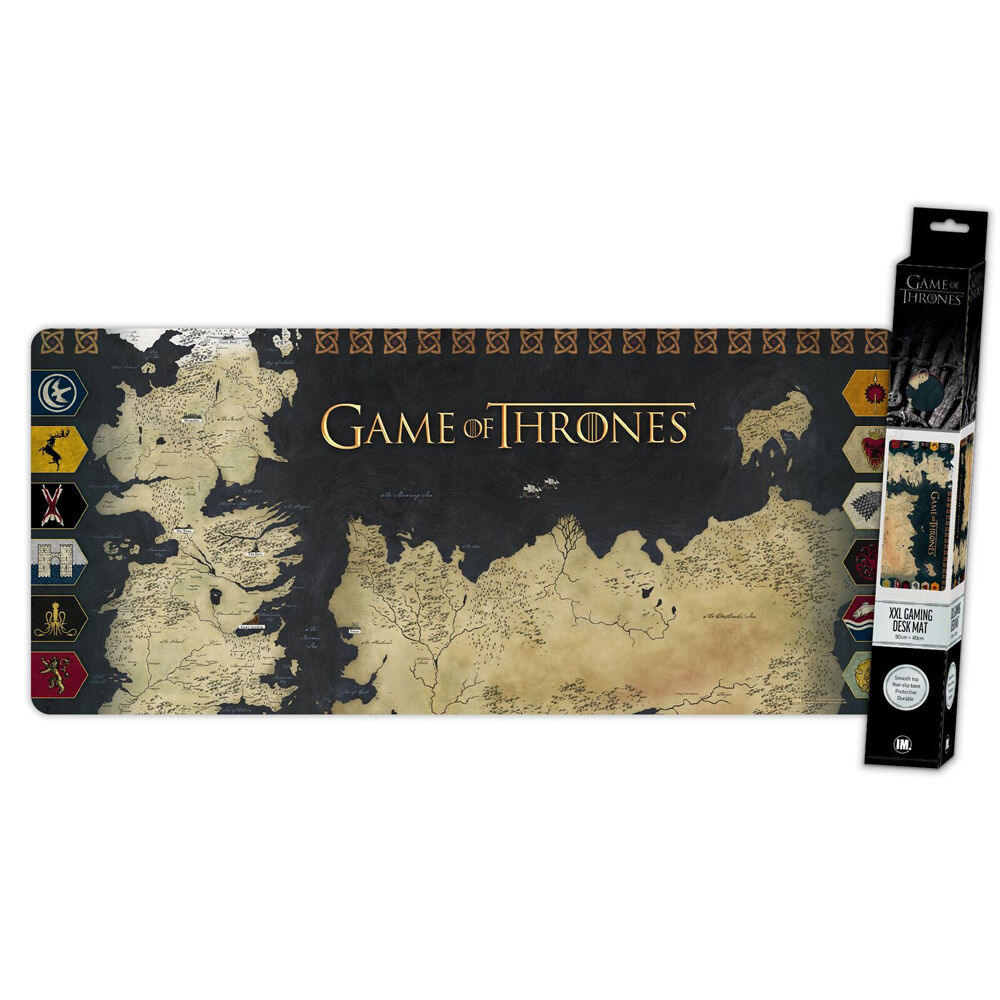 Blockbuster Game of Thrones Westeros Map Gaming Keyboard and Mouse Mat XXL