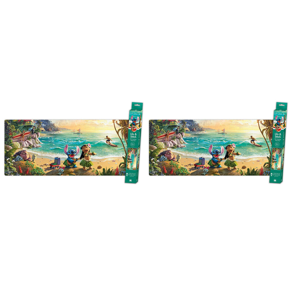 2PK Disney Thomas Kinkade Lilo & Stitch Gaming Keyboard and Mouse Mat XXL