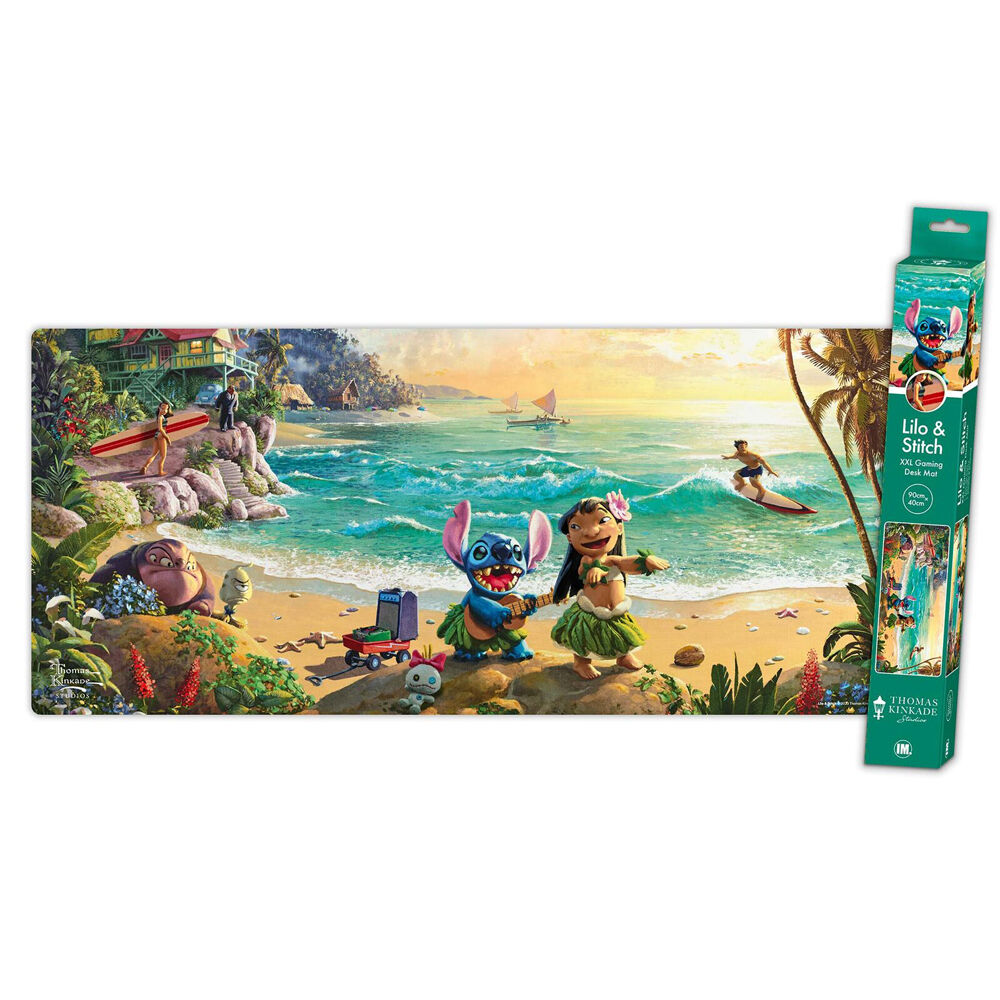2PK Disney Thomas Kinkade Lilo & Stitch Gaming Keyboard and Mouse Mat XXL