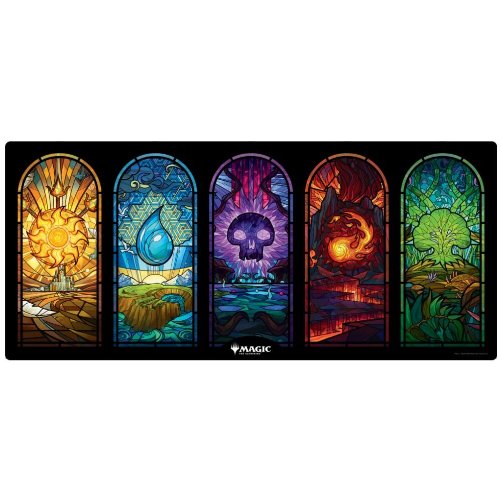 Magic the Gathering Stained Glass XXL Mouse Pad Gaming Mat Accessory