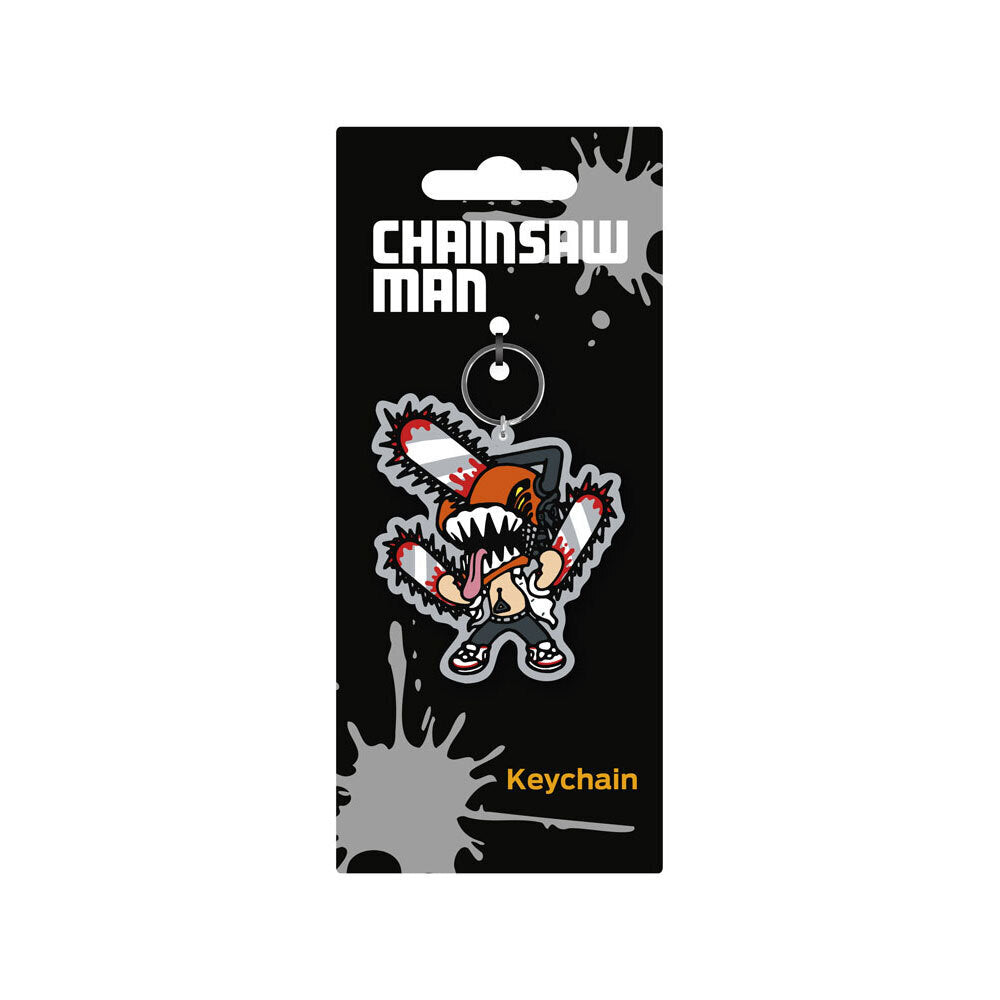 2PK Chainsaw Man Chibi Soft Rubber PVC Collectable Keyring