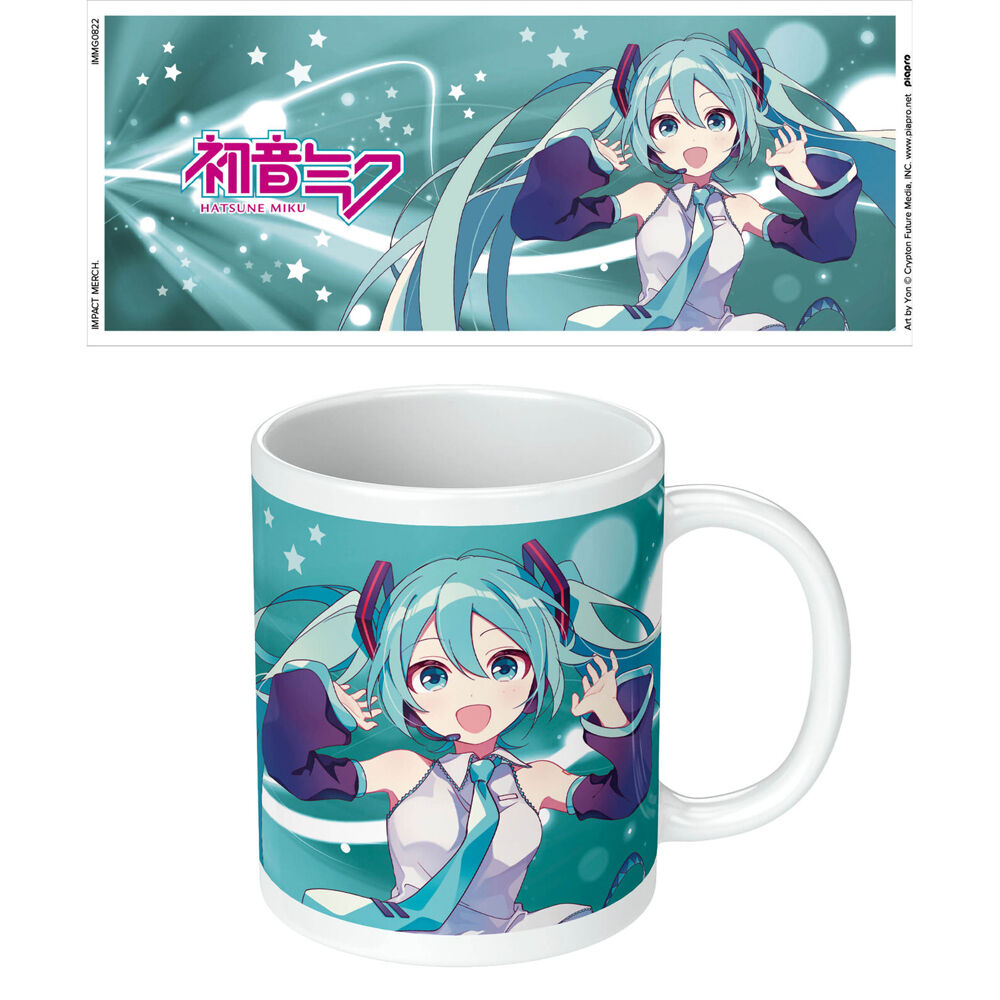 2PK Hatsune Miku Blue Ceramic Mug Coffee/Milk Drinking Cup 9x11cm