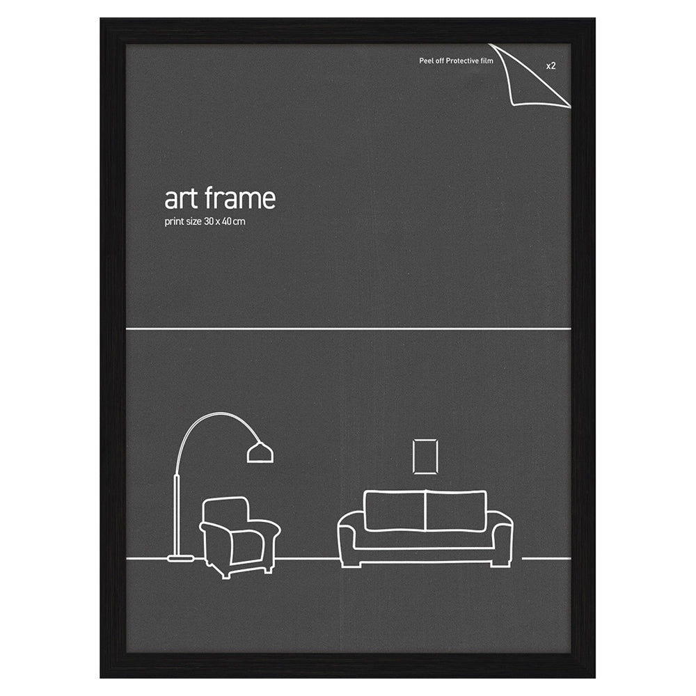 Frames & Hangers Wall Hanging Sleek 30x40cm Picture Poster Frame Black