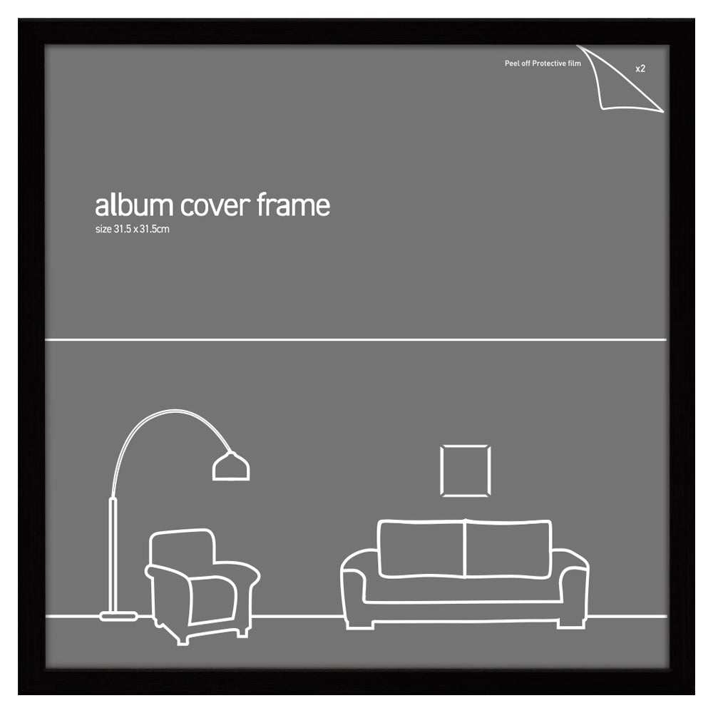 Frames & Hangers Record Album Cover Frame Black 31.5x31.5cm