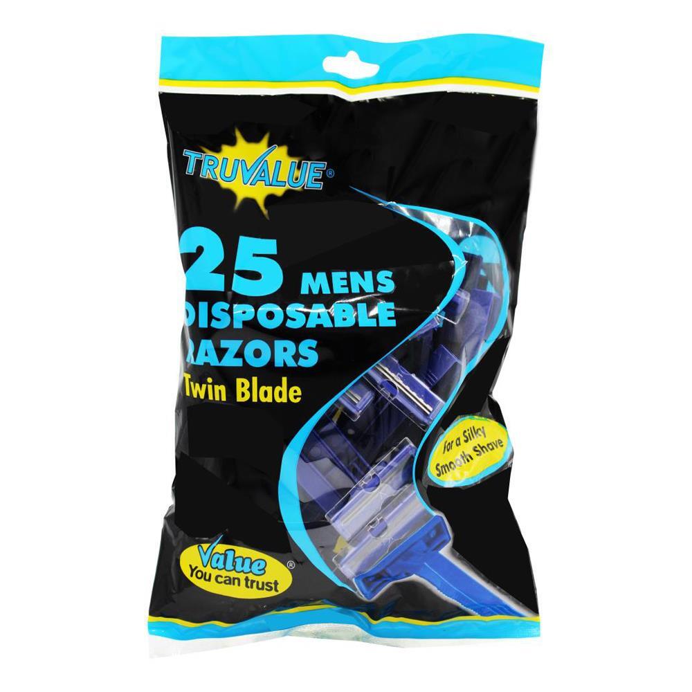 300pc Truvalue Disposable Razors Twin Blade Shaving For Men