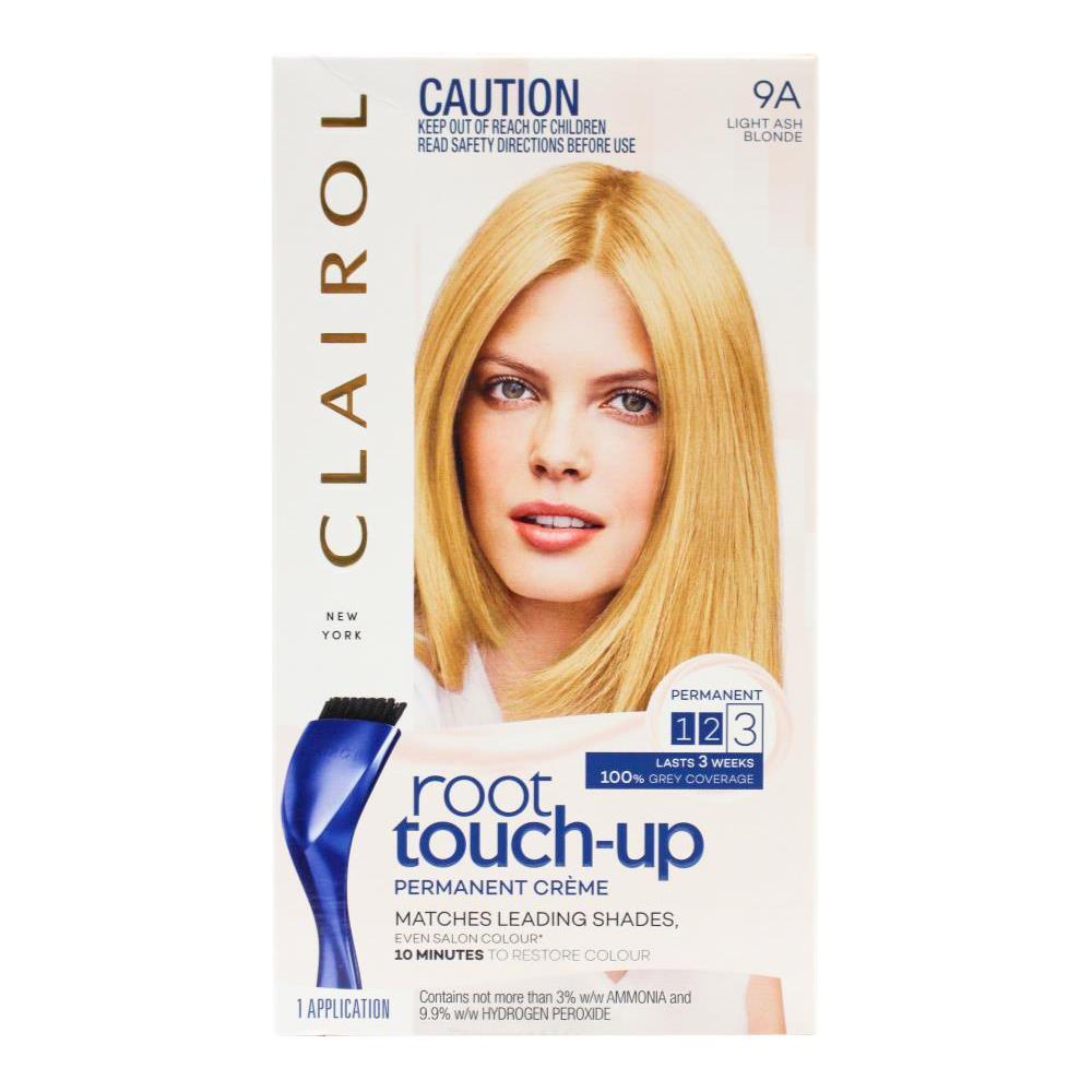 8PK Clairol Root Touch-Up Permanent Creme Hair Colour - 9A Light Ash Blonde