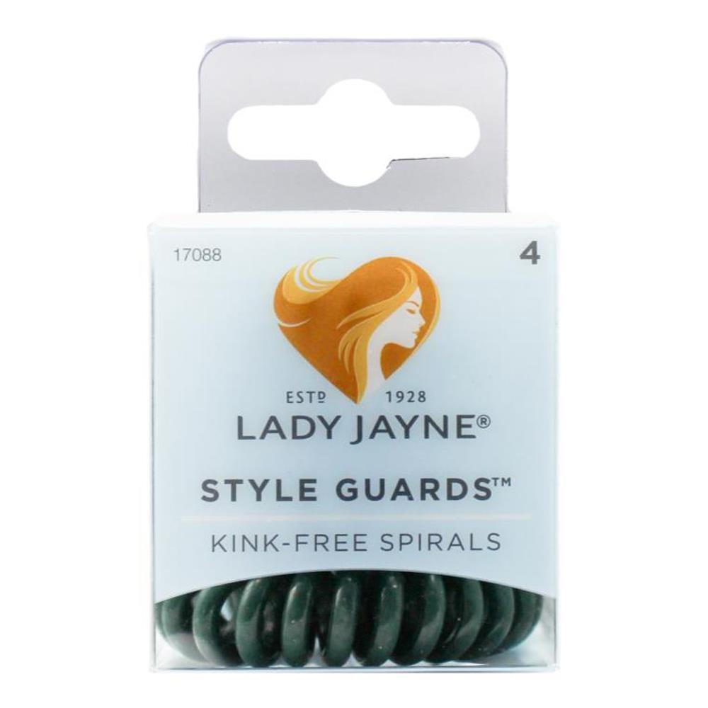 48pc Lady Jayne Style Guards Kink Free Spirals Women's Hair Ponytail - Green