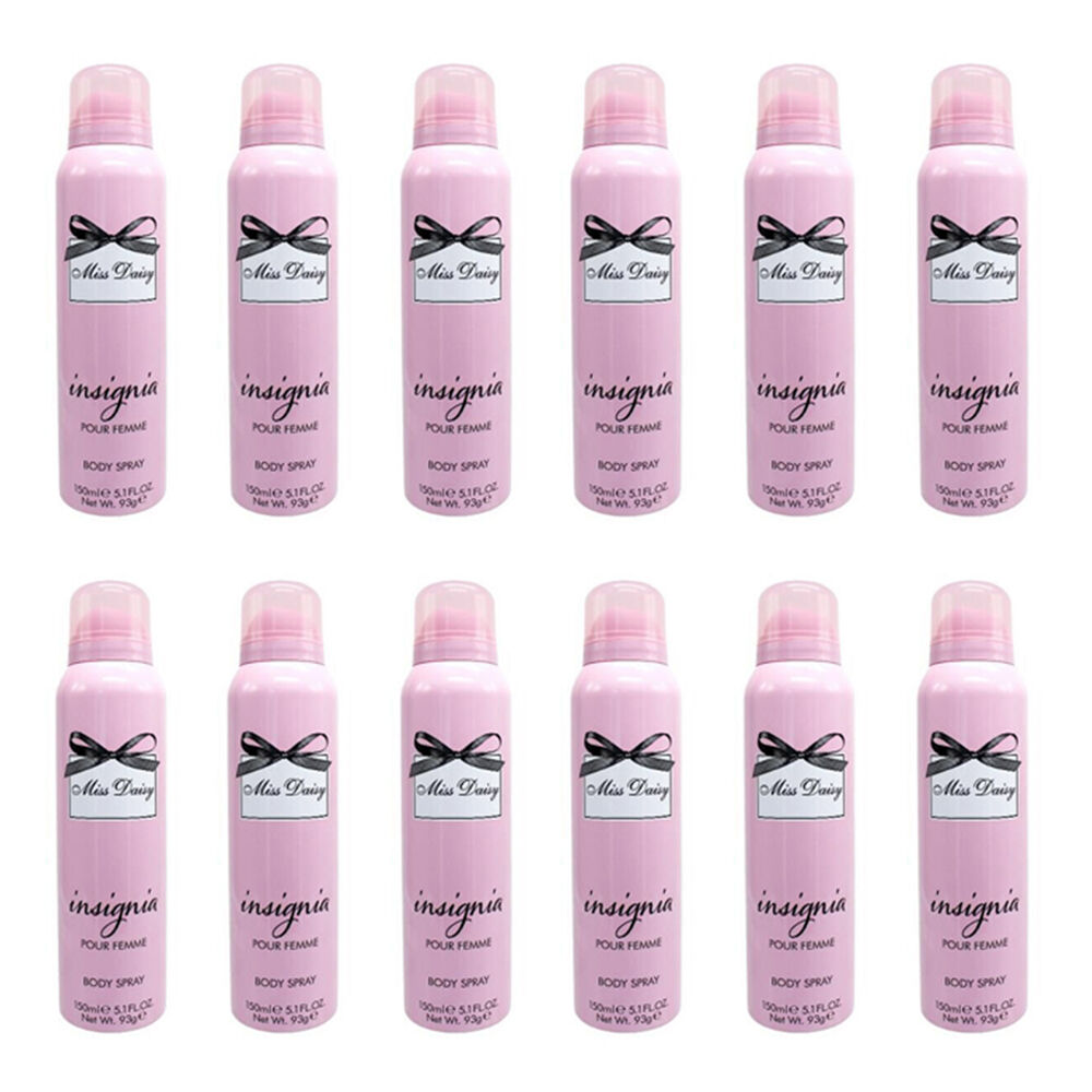 12PK Insignia Women's Body Spray Miss Daisy 150ml Daily Fragrance Mist