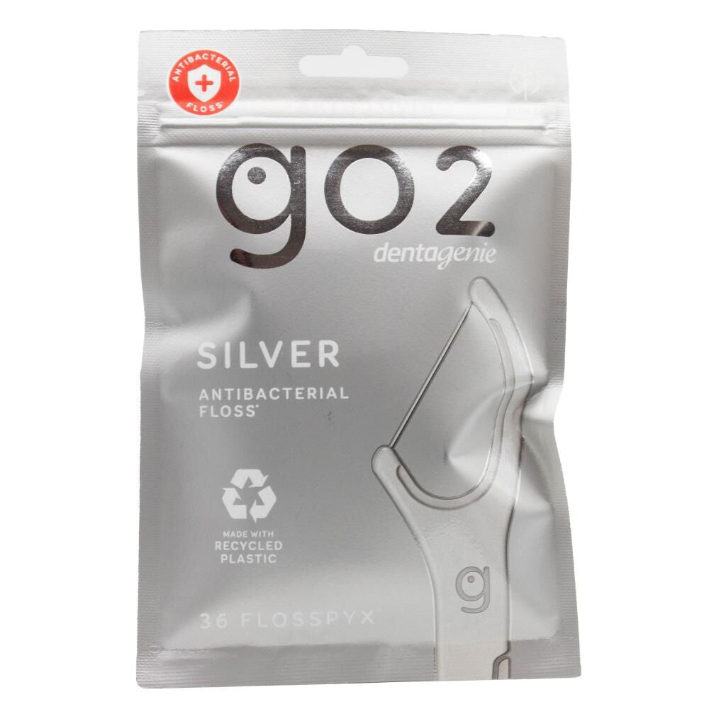 24x 36pc Go 2 Dentagenie Go2 Flosspyx Dental Floss Picks Antibacterial
