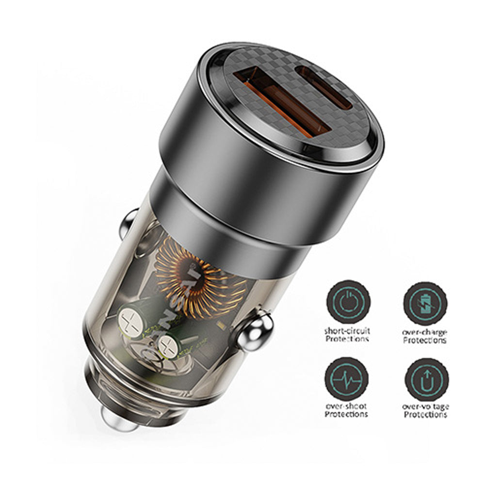 Sansai Dual Output USB-C Universal Quick Car Charger 75W