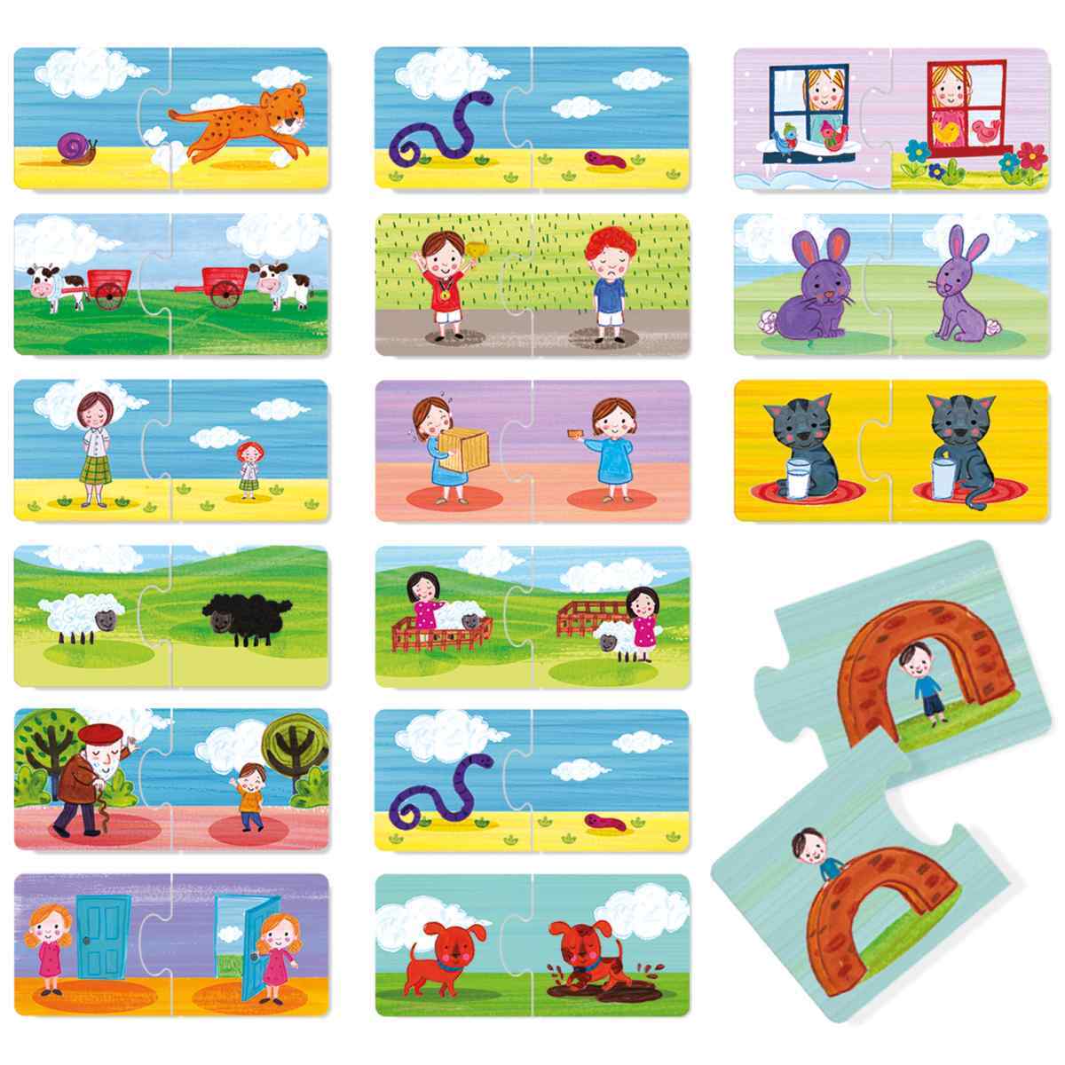 Headu Game of Opposites Jigsaw Puzzle Kids Fun Activity Game 3y+