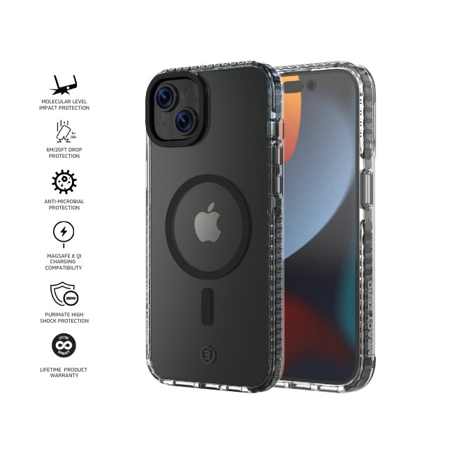 Impact Zero Phone Case For Apple iPhone 15 Pro - Clear/Black