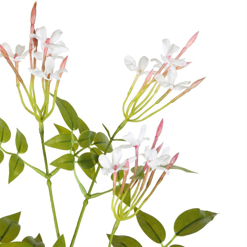 3PK Belle Jasmine Spray Artificial Flower Plant 102cm - White