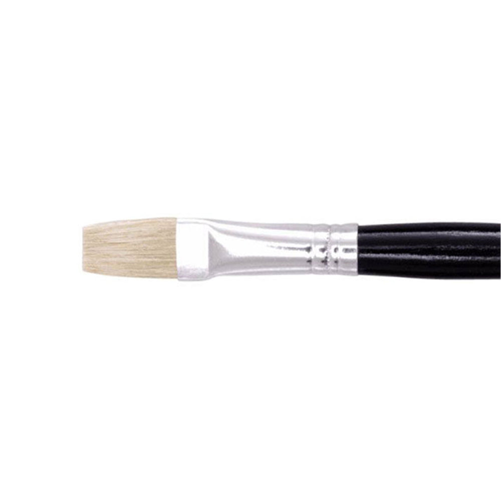 12PK Jasart Hog Bristle Series 577 Flat Paint Brush - Size 10