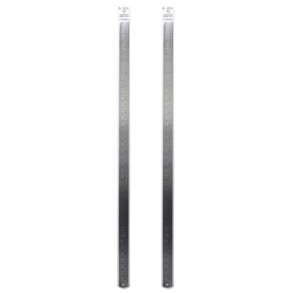 2PK Kent Steel Ruler 1000mm Imp/Met Home/School Drawing/Design