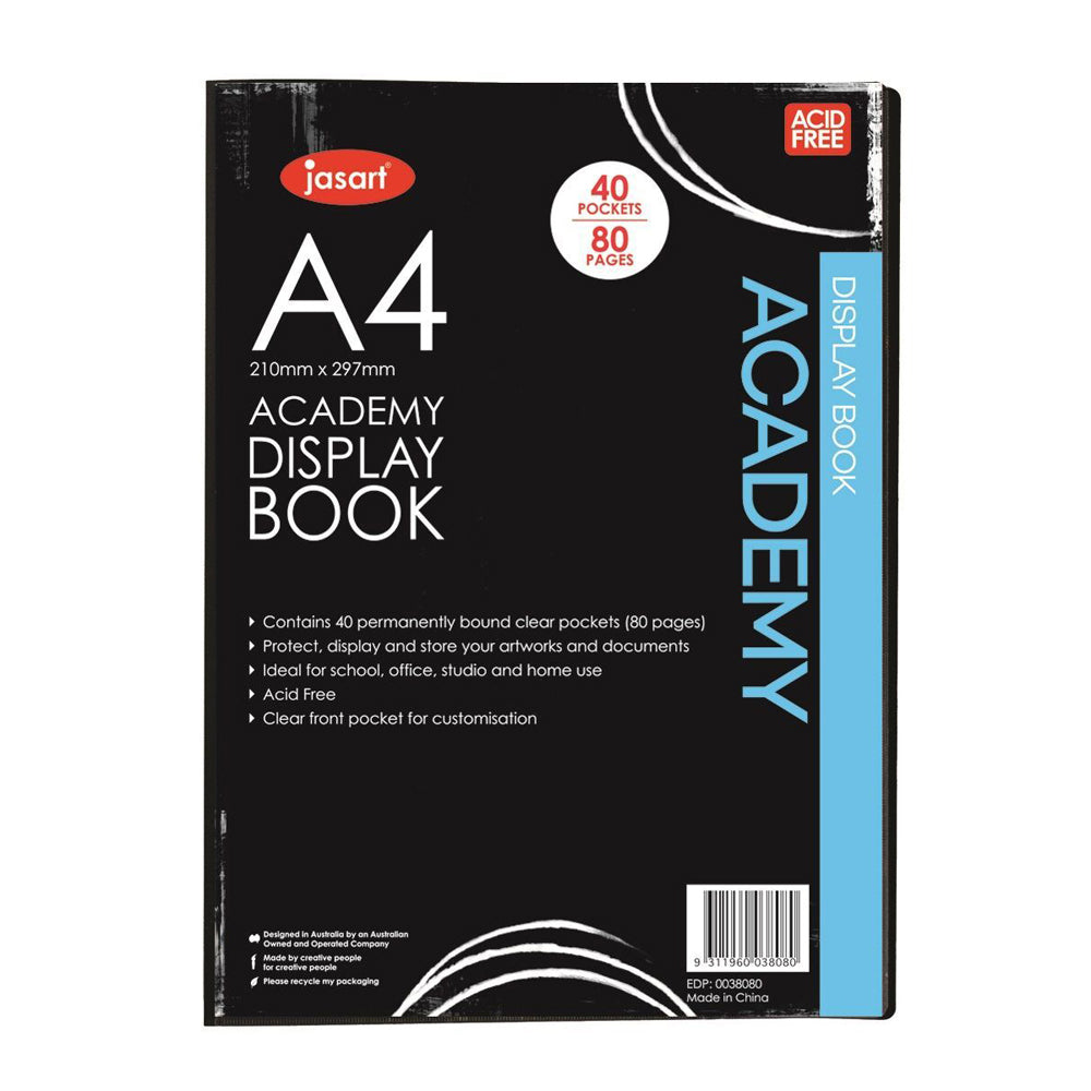 6PK Jasart A3 Academy Display Book Art Protector - 20 Pockets