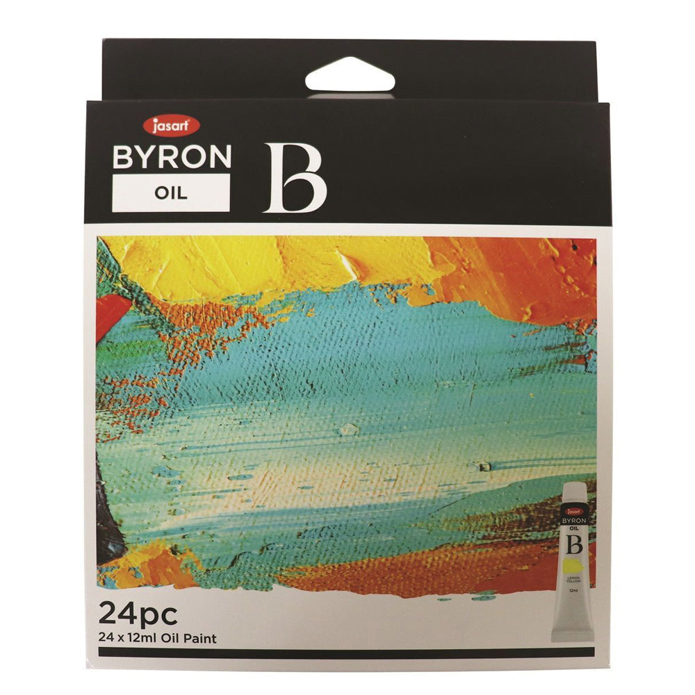2x 24pc Jasart Byron 12ml Oil Paint Art/Craft Painting Tube Set