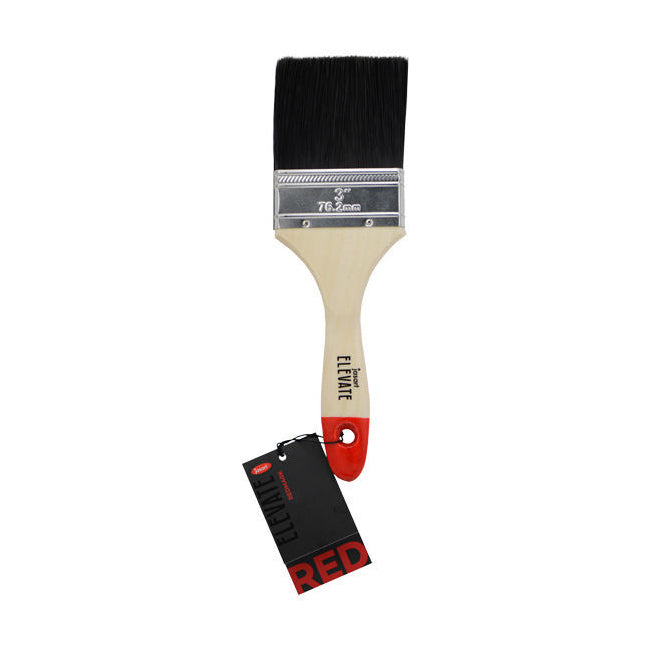 4PK Jasart Elevate Red Synthetic Flat Mix Brush 3"/75mm Black Bristle
