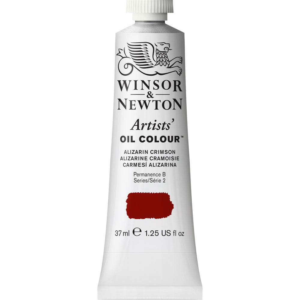 2PK Winsor & Newton Artists Oil Colour 37ml Paint Tube Alizarin Crimson Series 2