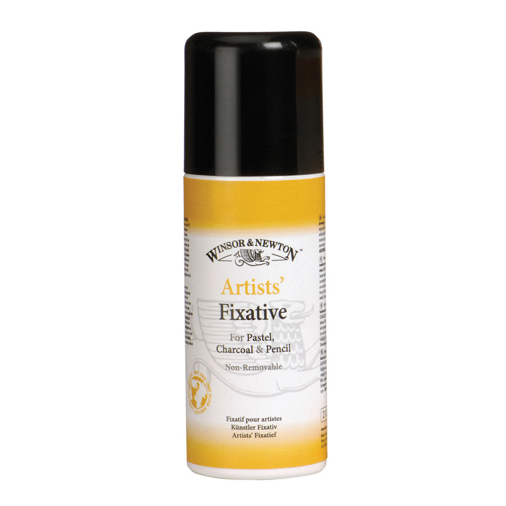 2PK Winsor & Newton 150ml Aerosol Professional Fixative Art Protection - Clear