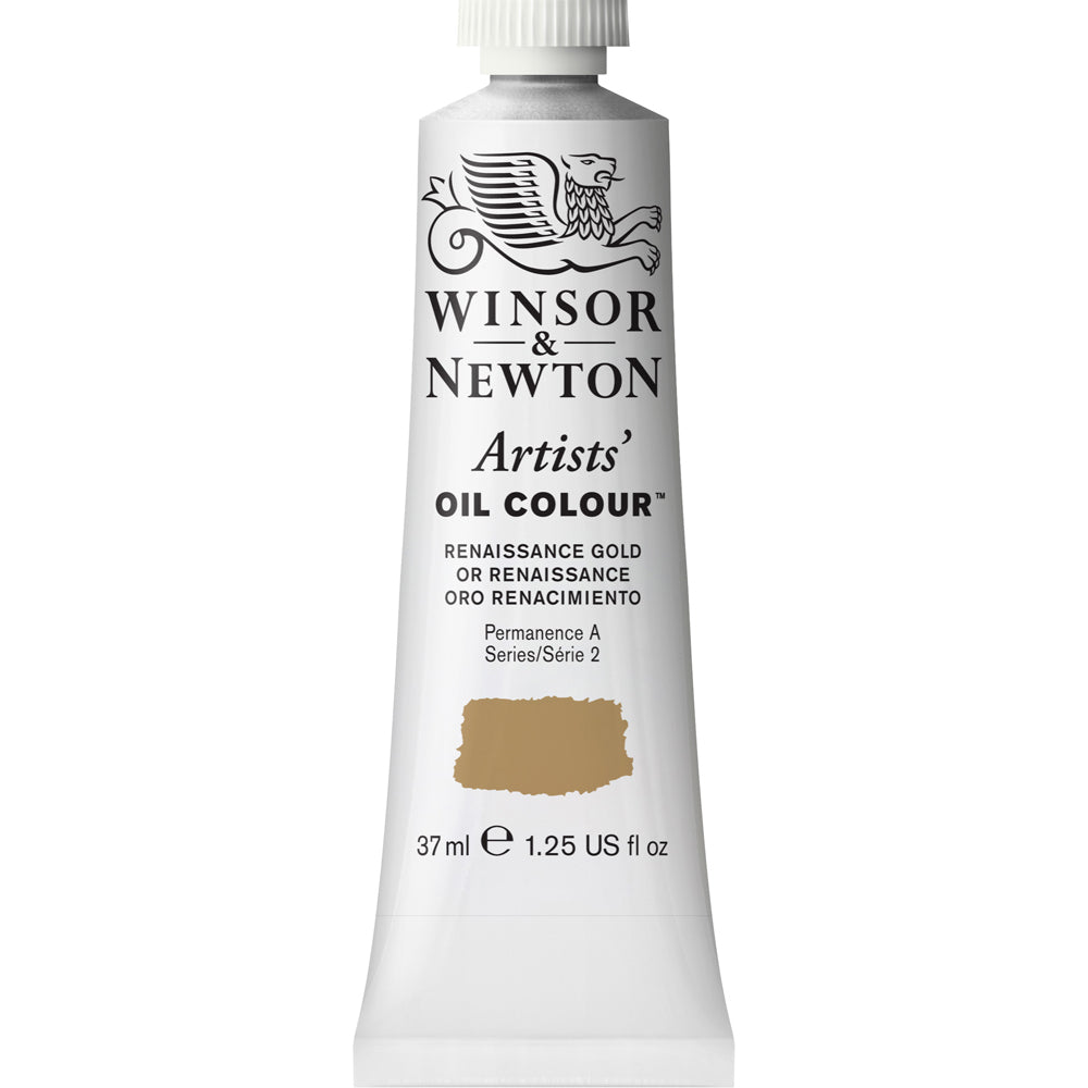 2PK Winsor & Newton Artists Oil Colour 37ml Paint Tube Renaissance Gold S2