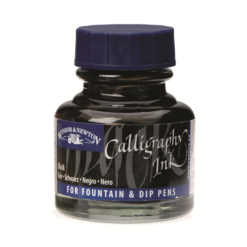 Winsor & Newton 30ml Calligraphy Ink Bottle - Matt Black