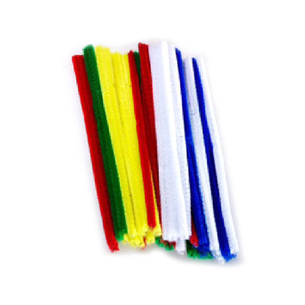 6x 50pc Jasart Pipe Cleaners 1x15cm - Chenille Assorted