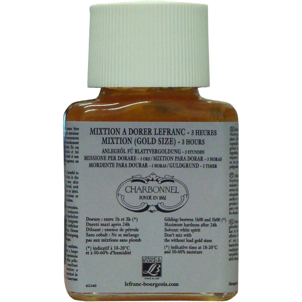 2PK Charbonnel 75ml Oil Based Gilding Mix 3H Lead Free - Gold Size