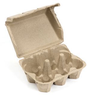 4x 24pc Jasart 6-Egg Holder 23x16cm Tray Art/Craft Activity - Natural