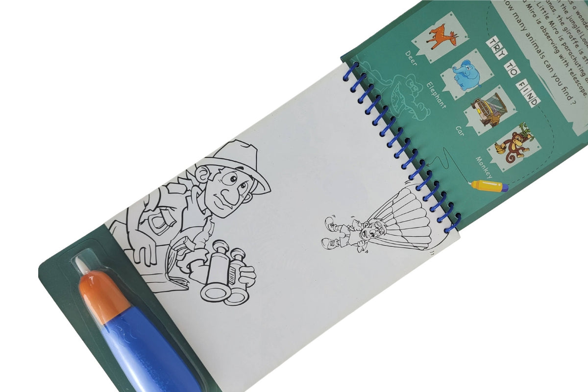 Jarmelo Magic Water Colouring Pad - Animal Kingdom