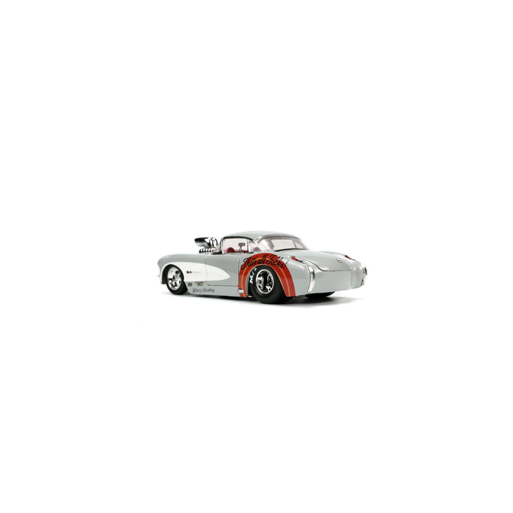 Looney Tunes Bugs Bunny & 1957 Chevrolet Corvette 1:24 Scale DieCast Vehicle Toy